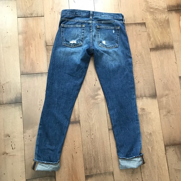 J. Crew Vintage Matchstick Jeans Dark Distressed - Picture 2 of 7